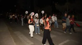 Atatürk Meslek Lisesi öğretmenlerine destek yürüyüşü