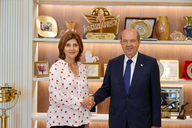 Cumhurbaşkanı Tatar Holguin’i kabul etti