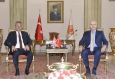 Cumhurbaşkanı Tufan Erhürman, Türkiye Büyük Millet Meclisi Başkanı Numan Kurtulmuş ile görüştü.